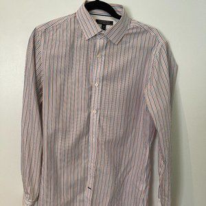 Banana Republic Striped Button Down Dress Shirt, S